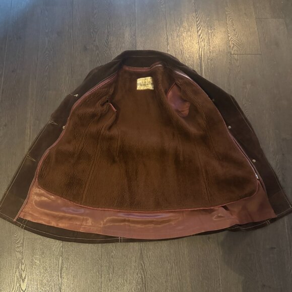 VINTAGE SUEDE JACKET WITH REMOVABLE LINING MADE IN CANADA XS/S - Picture 3 of 15